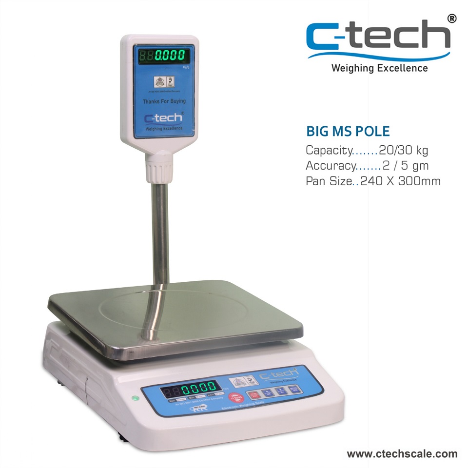 Big MS Pole Table Top Scale