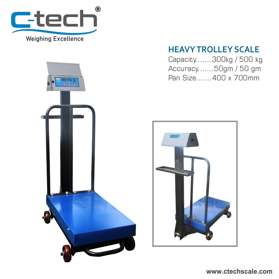 Heavy Trolley Scale 300 Kg